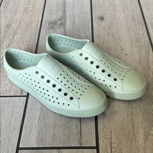 Native Jefferson Slip-Ons in Pale Mint Green